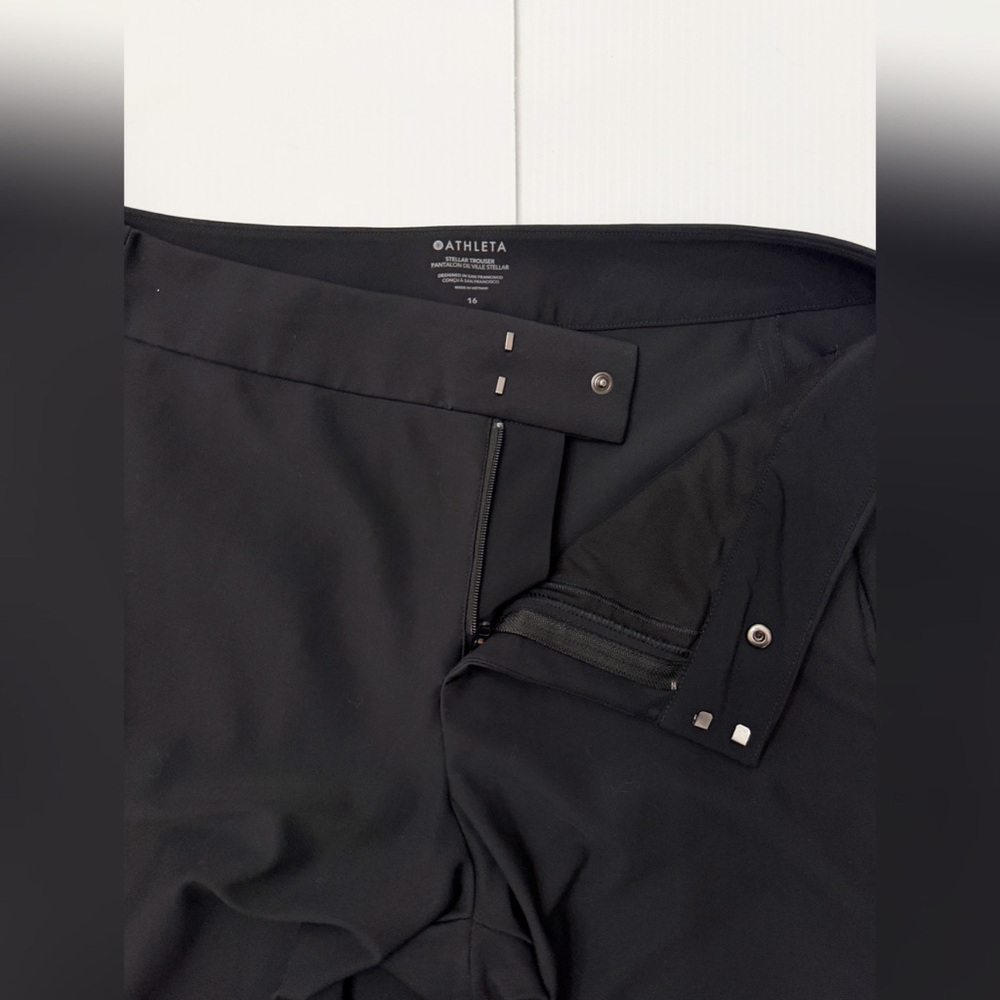 Athleta Stella Trouser Pants High Waist Pockets - 16 - Picture 7 of 15